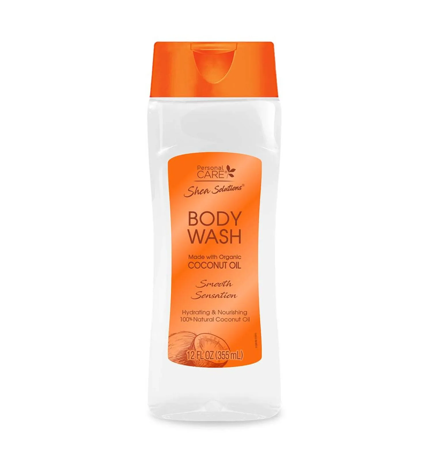 Body Wash Orgaanic Coconut Oil 12 oz