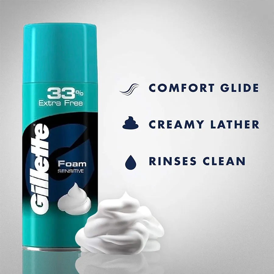 Gillette Mach3 Shave Foam – Sensitive
